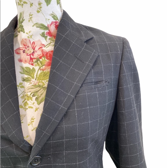 Ralph Lauren 100% Wool Plaid Sport Blazer Purple Tag 2 Union Made Dark academia - Picture 11 of 11